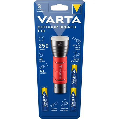 Varta Outdoor sportska LED džepna svjetiljka s vezicom za ruku na baterije 235 lm 35 h