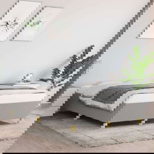  Za krevet svjetlosivi 120 x 200 cm od tkanine Cijene