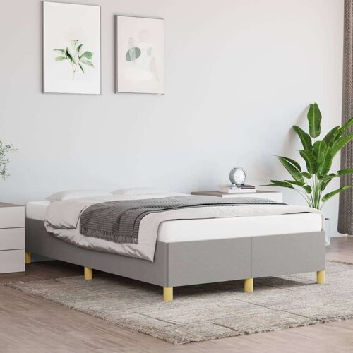  Za krevet svjetlosivi 120 x 200 cm od tkanine Slike