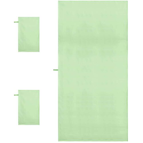  Set sportskih ručnika 3 pcs Zelena Polyester i Polyamid Slike