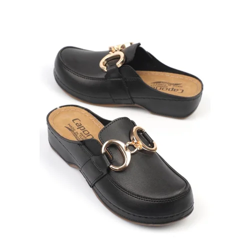 Capone Outfitters Mules - Black - Flat