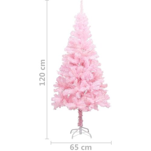  Umjetno božićno drvce sa stalkom ružičasto 120 cm PVC Slike
