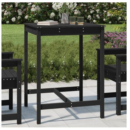  Vrtni stol crni 82 5x82 5x110 cm od masivne borovine Cijene