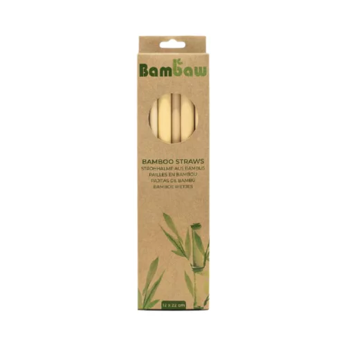 Bambaw kutija za slamke od bambusa - 12x 22 cm