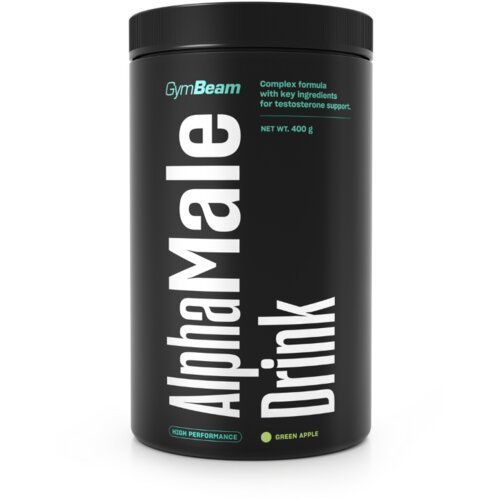GymBeam AlphaMale Drink 400 g zelena jabuka Cene