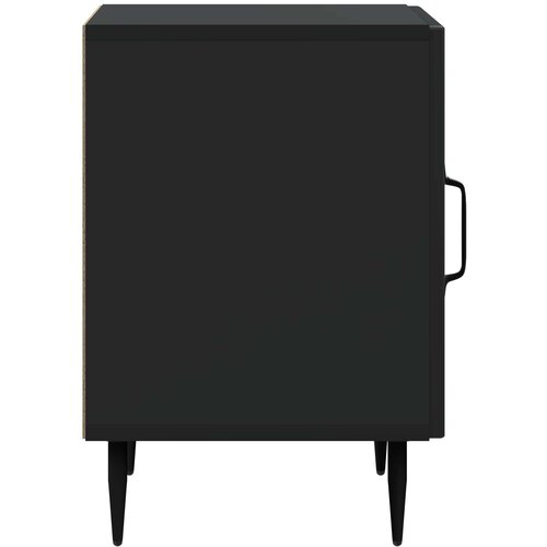  Noćni ormar Crna 43 x 34,5 x 50 cm Konstruirano drvo Slike