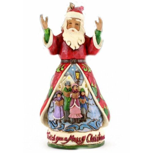 Jim Shore figura Wish You Merry Xmas Santa Hanging Ornament Figure Slike