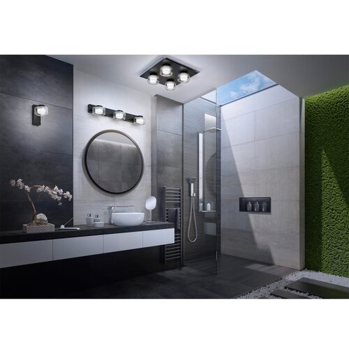 Osram LED zidno svetlo za kupatilo ORBIS FLAME 3xLED/5,5W/230V IP44 crna Slike