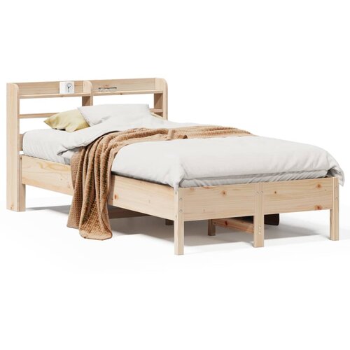 Maison Chic Posteljni okvir - Dvoposteljna postelja - Zakonska postelja brez vzmetnice 120x200 cm trdna borovina-J10536, (21767388) Cene