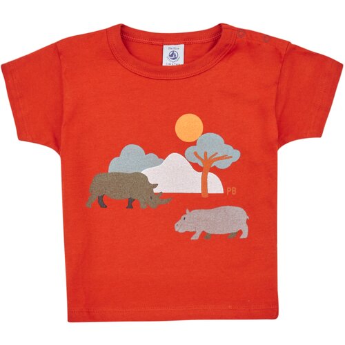 Petit Bateau Majice s kratkimi rokavi FAON Oranžna Cene