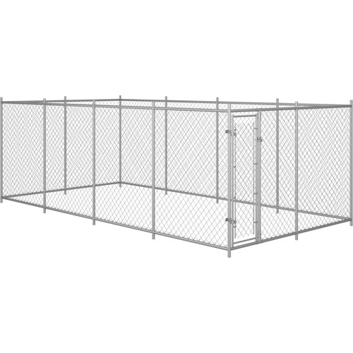 VidaXL Zunanji pasji boks 8x4x2 m Slike