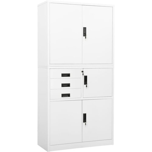 vidaXL Uredski ormarić bijeli 90 x 40 x 180 cm čelični Cijene