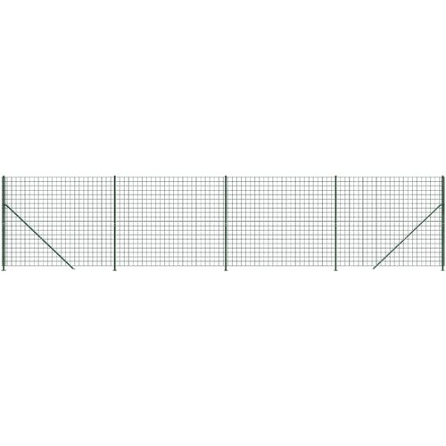  Ograda od žičane mreže s prirubnicom zelena 1,6 x 10 m Slike