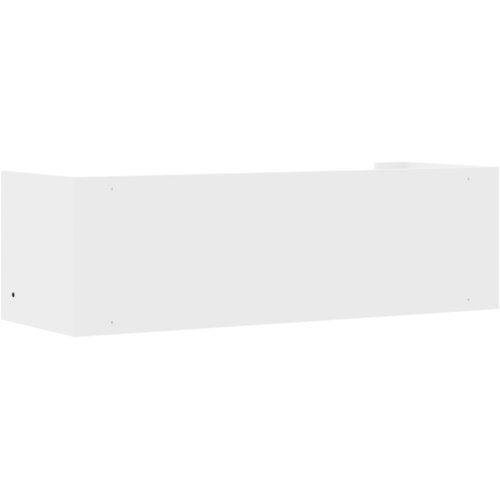  Zidna polica bijela 100 x 35 x 30,5 cm od konstruiranog drva Slike