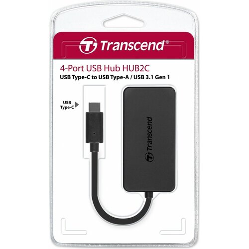 Transcend 4-Port HUB, USB 3.1 Gen 1, Type-C Slike