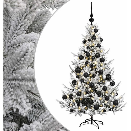 Umjetno božićno drvce s kuglicom 120 cm 150 LED lampica Slike