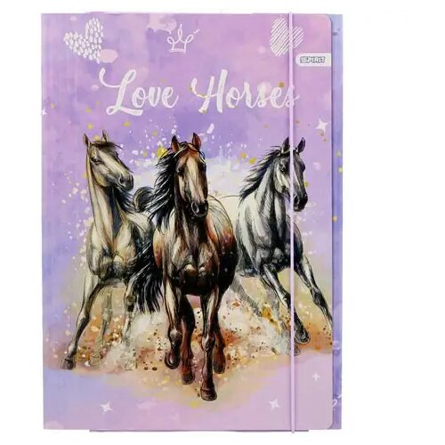 Spirit Mapa z gumo velikosti A4 Love Horse Cene