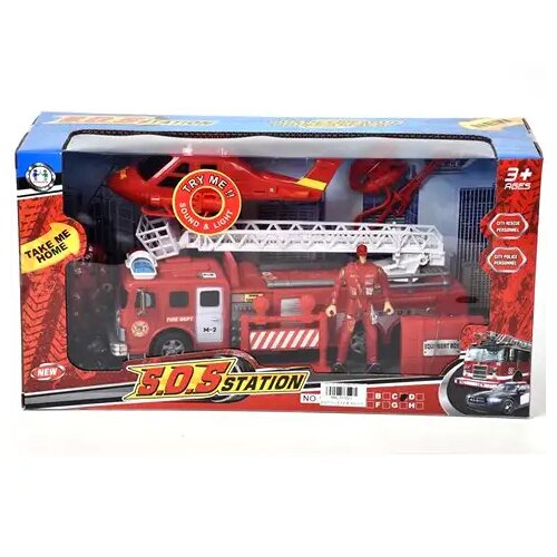 Magic Toys Vatrogasni kamion i helikopter sa zvukom, svijetlom i figurama Cene