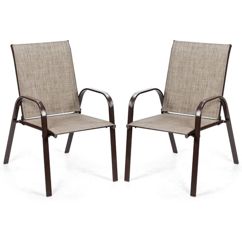 Costway Set vrtnih stolov 2 kosa sive barve, (5000007096) Cene