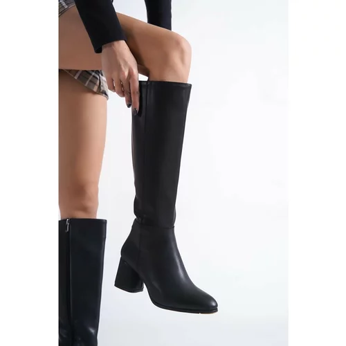 Capone Outfitters Knee-High Boots - Black - Block