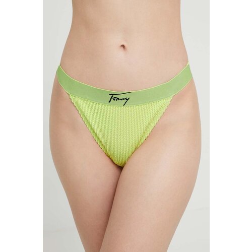 Tommy Jeans Brazilke za kopanje zelena barva Slike