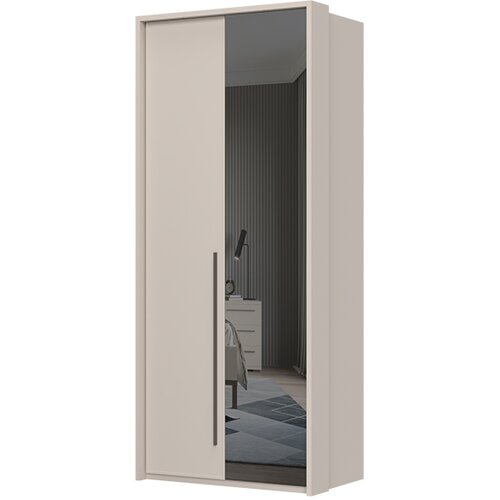 Jela Jagodina plakar sa ogledalom P2A-1OG/OP - kolekcija opera - kašmir mat lak/kašmir mat lak - 97x226x60cm Cene