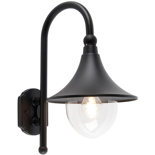 QAZQA Smart buiten wandlamp zwart IP44 incl. LED - Daphne Cene