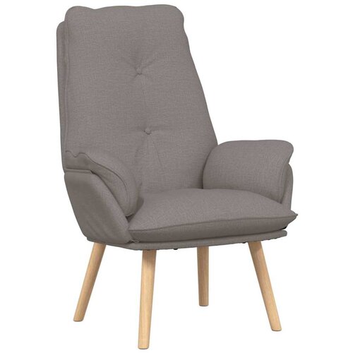 VidaXL fotelj Taupe 69 x 74 x 93 cm Tkanina in vezan les, (5000133094) Slike
