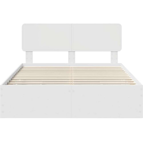 vidaXL Okvir za krevet Bijelo 150 x 200 cm Inženjersko Drvo Cene