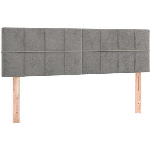  Krevet s oprugama i madracem svjetlosivi 140x190 cm bar&amp;scaron;unasti Slike