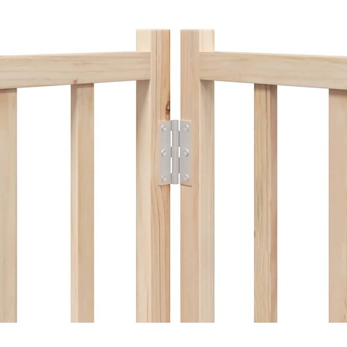  Vrata za pse s vrata&amp;scaron;cima 15 panela sklopiva 750 cm drvo topole Smeđa 50 x 90 x 2 cm Slike