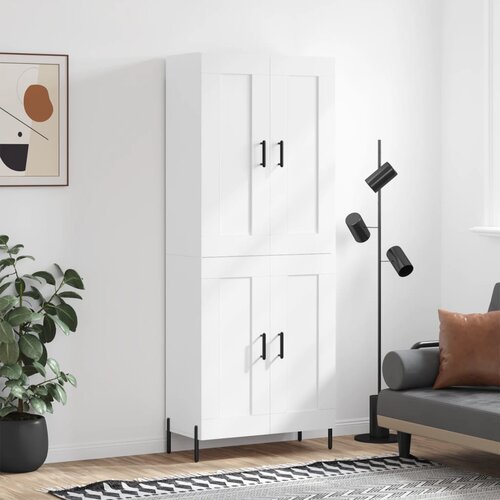 vidaXL Visoka komoda bijela 69 5x34x180 cm konstruirano drvo Cijene