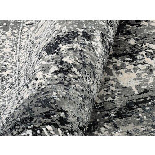 Dieter Knoll TKANA PREPROGA Avignon 240/240 cm tkano temno siva Slike