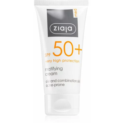 Ziaja Med protective Matifying SPF50+ mat krema za sunčanje za kombiniranu i masnu kožu 50 ml za žene