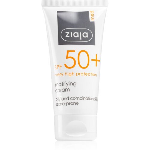Ziaja Med Protective Matifying SPF50+ mat krema za zaščito pred soncem za mešano in mastno kožo 50 ml za ženske Cene