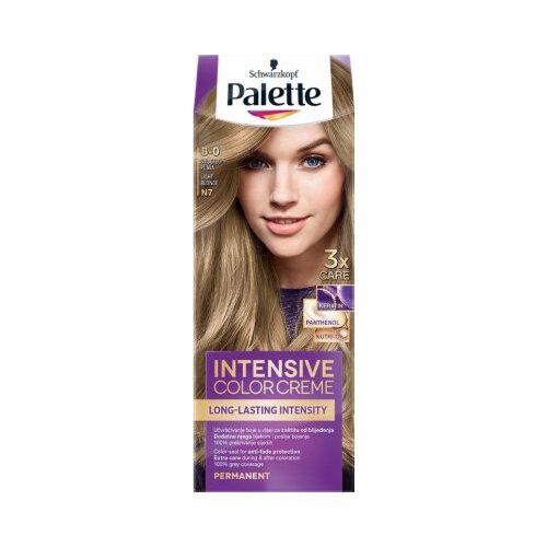 Schwarzkopf Palette Intensive Color Creme permanentna barva za lase odtenek 8-0 N7 Light Blonde Cene