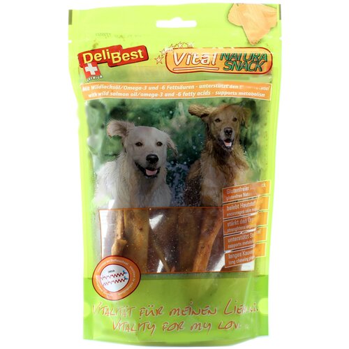DeliBest Vital Natura Snack z oljem divjega lososa - Varčno pakiranje: 2 x 200 g Cene