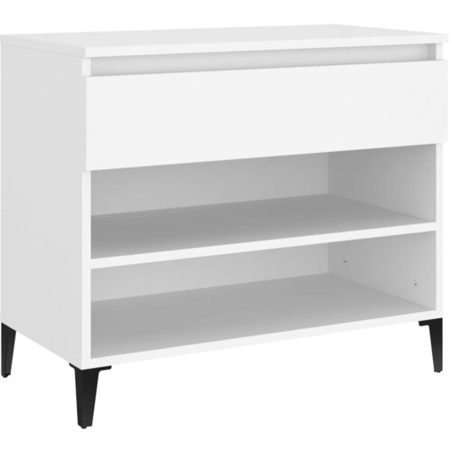 Maison Chic Omarica za obutev - Kopa za čevlje bela 70x36x60 cm inženirski les, (21777603) Slike