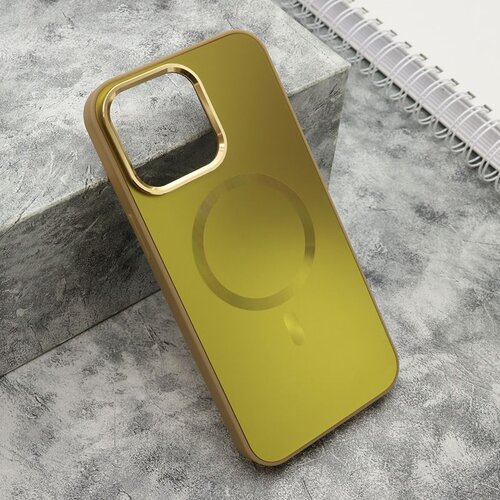 maska color metal magsafe za iphone 15 pro max/ zlatna Slike