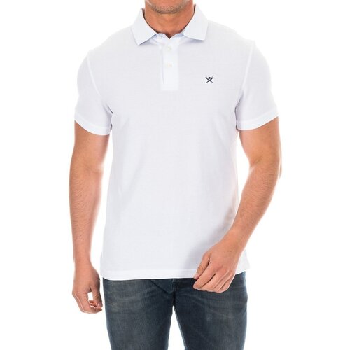 Hackett Polo majice kratki rokavi HM561798-800 Bela Cene