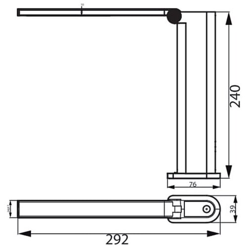 Philips Amber crna LED stona lampa 5W 4000K Slike