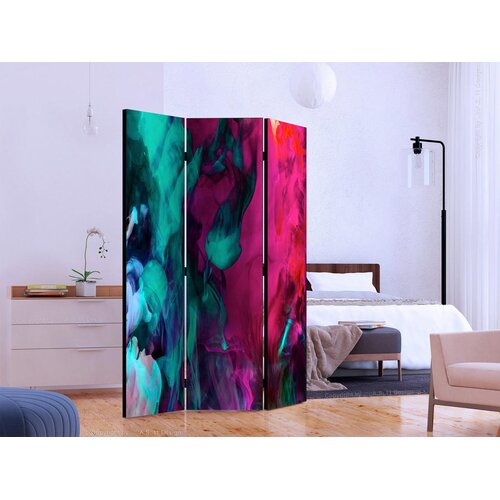 Artgeist PARAVAN 135/172/3 cm rdeča, metino zelena Slike