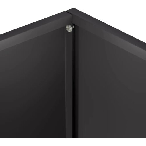  Vrtna saksija 2 kom. Crna 40 x 20 x 40 cm Čelična vrata - Crna 40 x 20 x 40 cm 2 Slike