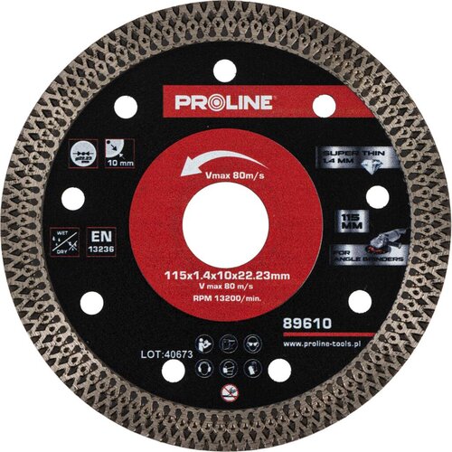 Proline Dijamantski disk tanak 230 mm 89613, Debljina 2,0 mm, Promjer otvora 22,23 mm Cijene