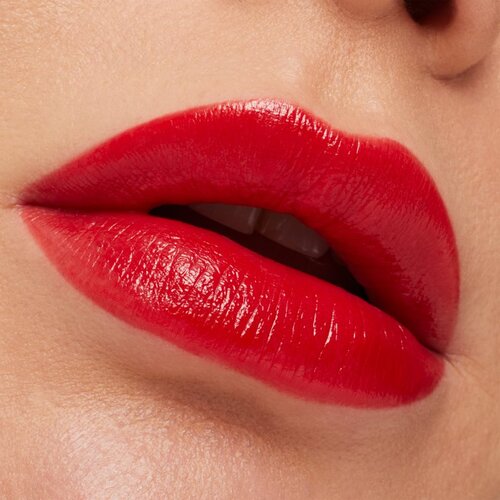 MAC Cosmetics MACximal Sleek Satin Lipstick kremasta vlažilna &amp;scaron;minka odtenek Left on Red 3,5 g Slike