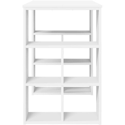  Stol s policom Bijelo 90 x 50 x 75 cm Konstruirano drvo Slike