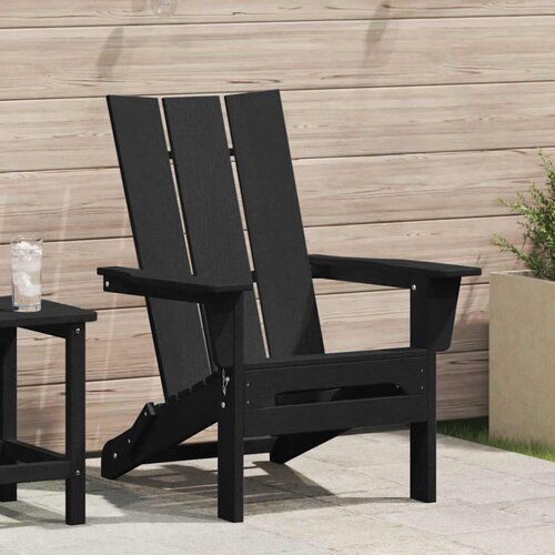  Sklopiva Adirondack stolica Crna 80,5 x 74,5 x 92 cm HDPE Cijene
