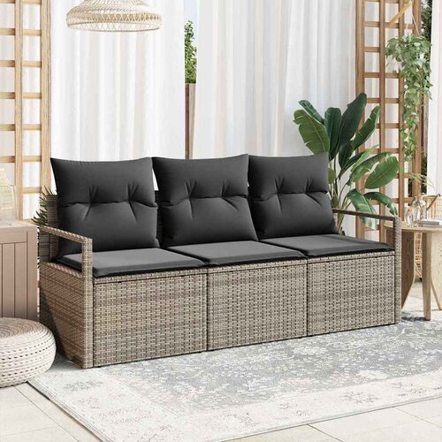  Set sofe 3 pcs Siva poliratan Cene