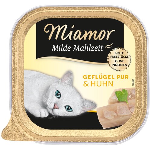 Miamor Varčno pakiranje Milde Mahlzeit 16 x 100 g - Perutnina in pi&amp;scaron;čanec Slike