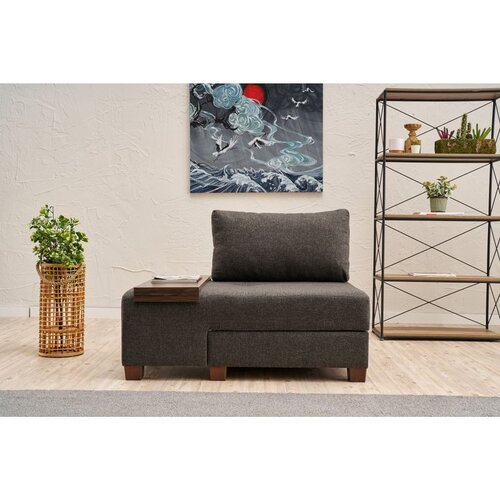Atelier Del Sofa Perenna Linen Left fotelja na razvlačenje 116 &amp;times; 83 &amp;times; 93 cm, antracit Slike